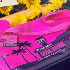 Pink Trader Joe's Shopping Bag